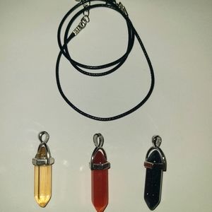 Crystal healing necklace